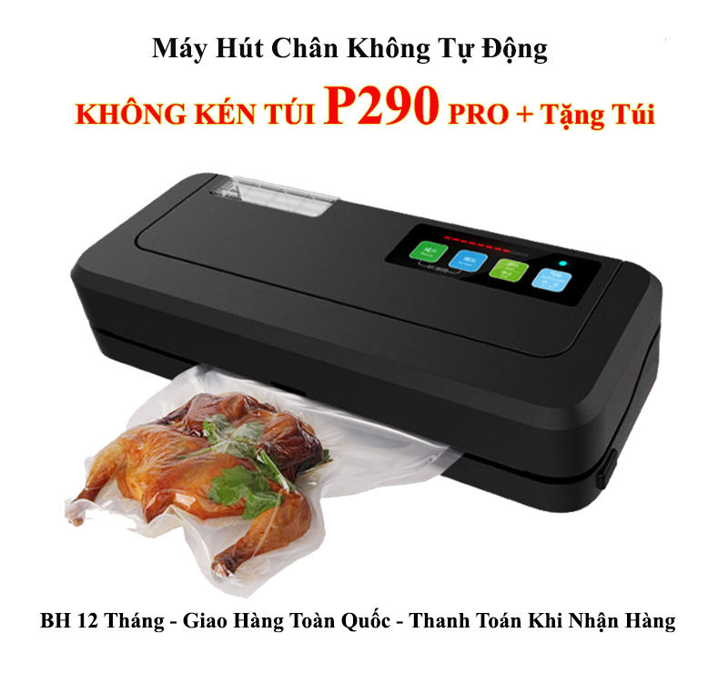 Máy hút chân không kiêm hàn miệng túi KAW-P280, P290 không kén túi, Máy hút chân không gia đình bảo hành 12 tháng